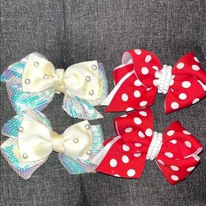 Pack of 4 Hair Girls Bows